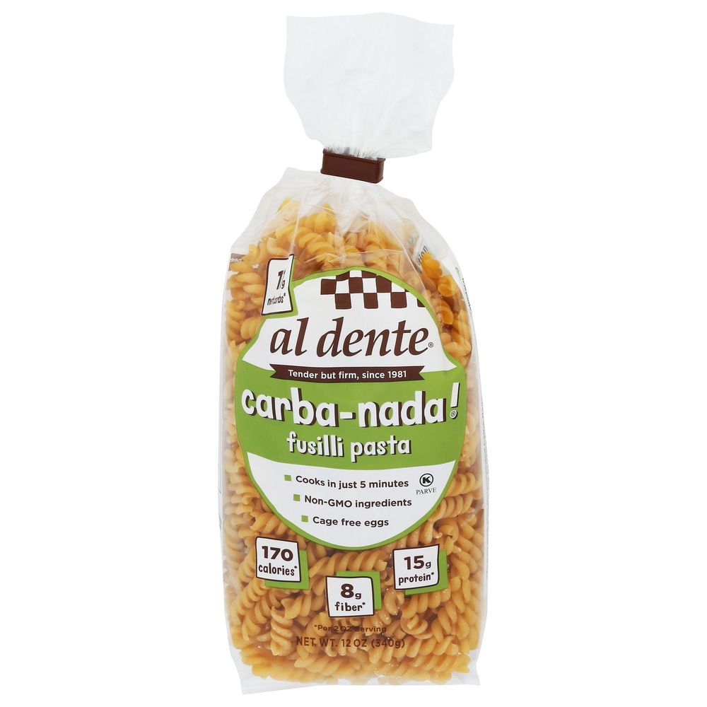 Al Dente Carba Nada Fusilli Pasta, 12 Ounce -- 6 Per Case