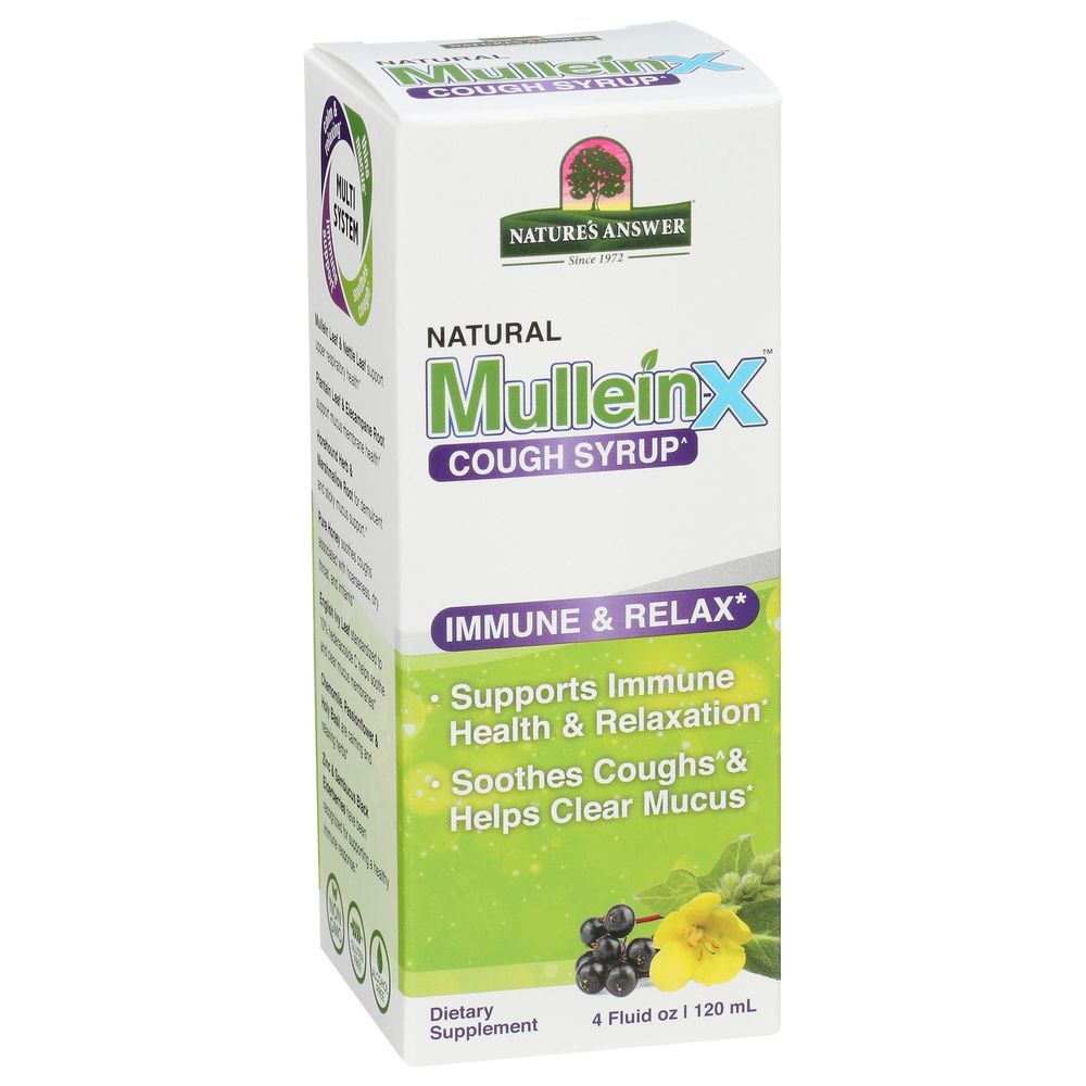 Nature's Answersmullein X Immune And Relax Cough Syrup, 4 Fluid Ounce