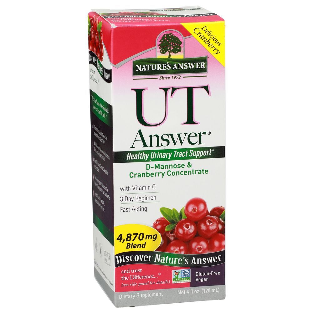 Natures Answer Ut Answer D-mannose And Cranberry Concentrate, 4 Ounce