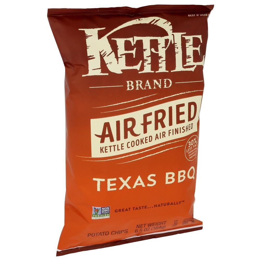 Kettle Air Fried Texas Bbq Potato Chips, 6.5 Ounce -- 12 Per Case