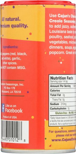 Cajun's Choice Creole Seasoning, 3.8 Ounce -- 12 Per Case