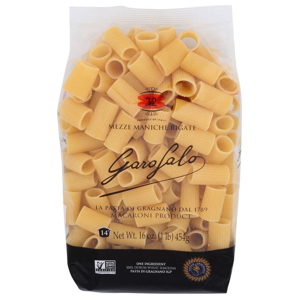 Garofalo Mezze Maniche Rigate Pasta, 16 Ounce -- 12 Per Case
