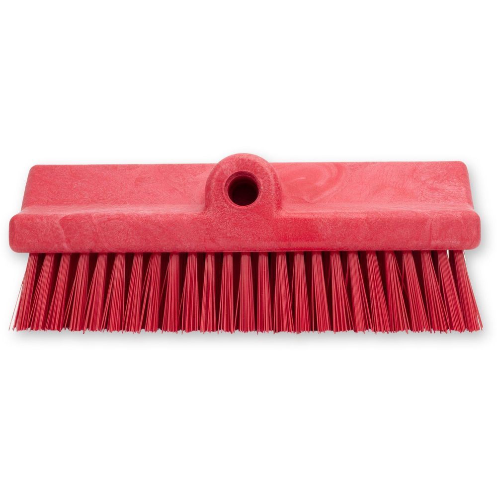 Carlisle 40423ec05 Sparta Red Hi-lo Floor Scrub Brush Head Only, 10 Inch Length