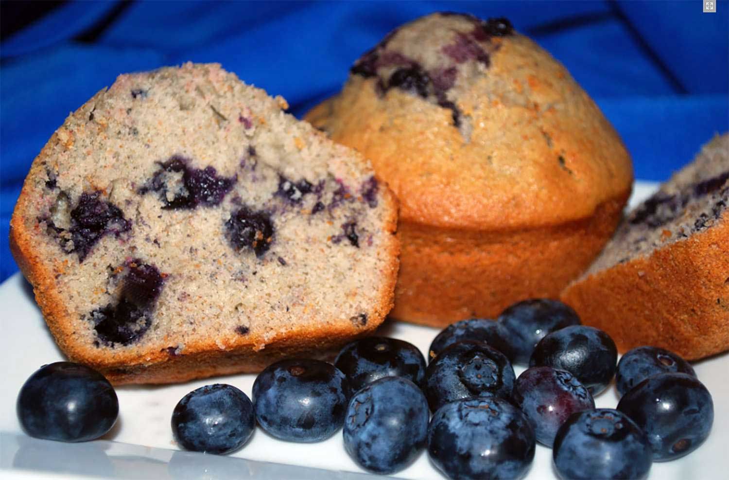 Sky Blue Foods Whole Grain Simply Blueberry Mini Muffin, 1.6 Ounce -- 96 Per Case