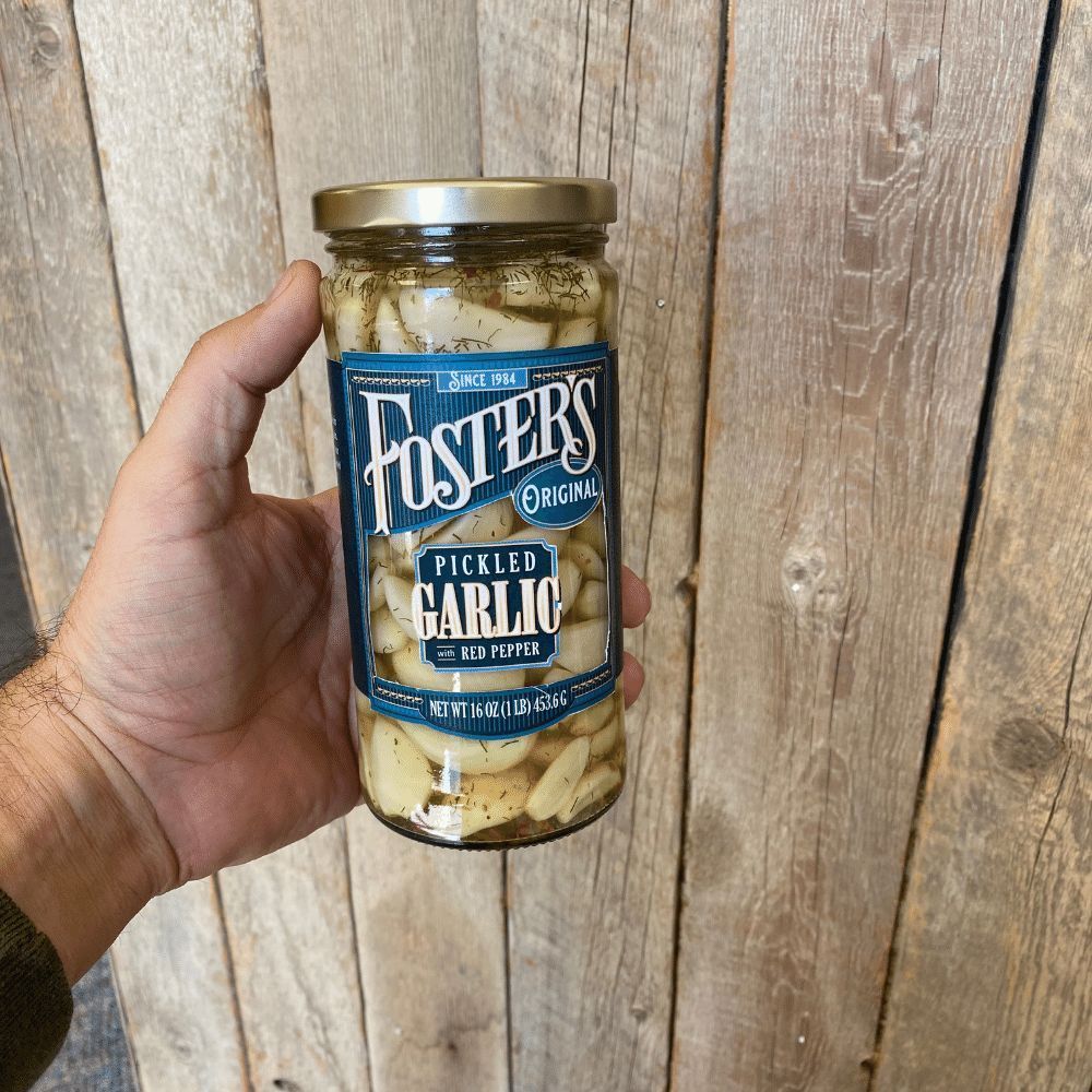 Foster's Original Pickled Garlic And Red Pepper, 16 Ounce -- 6 Per Case