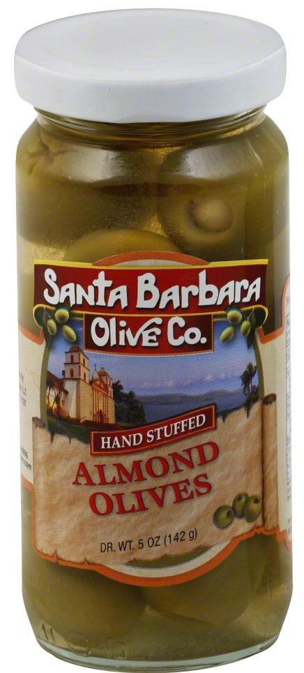Santa Barbara Almond Stuffed Olives, 5 Ounce -- 6 Per Case
