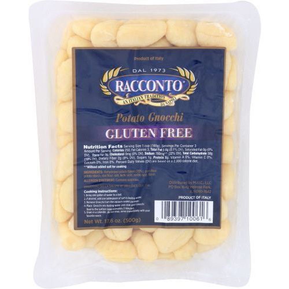 Racconto Gluten Free Potato Gnocchi Pasta, 17.6 Ounce -- 12 Per Case