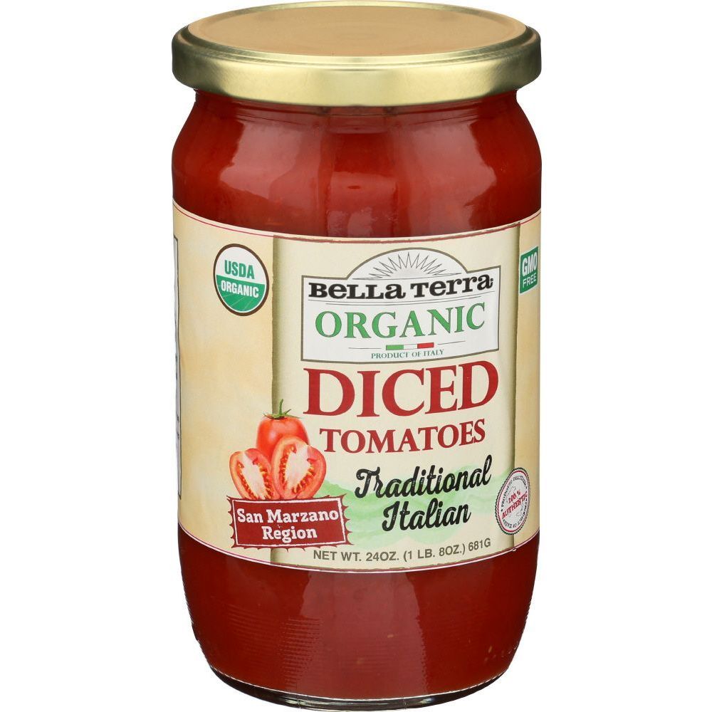 Bella Terra Diced Italian Plum Tomatoes, 24 Ounce -- 6 Per Case