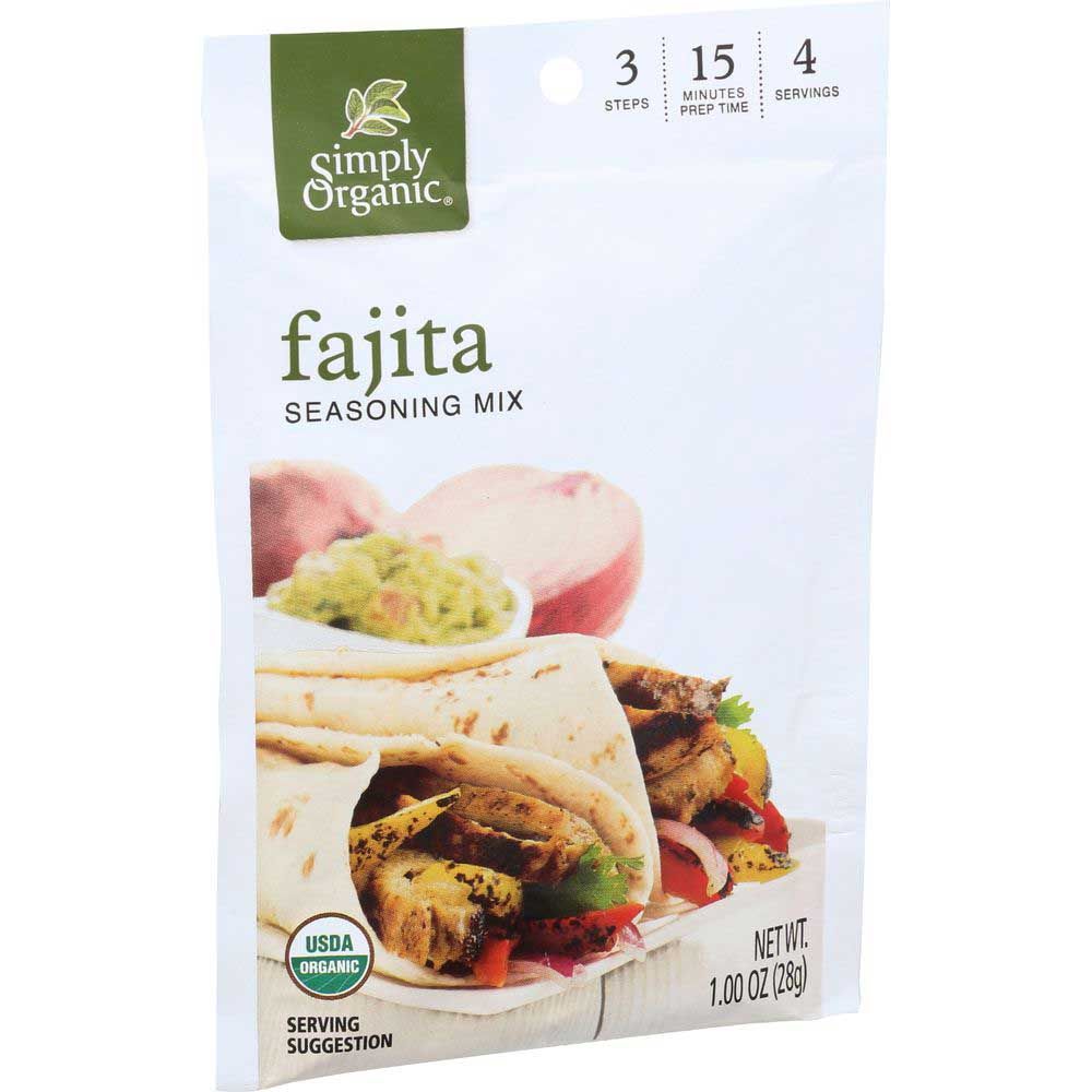 Simply Organic Southwest Fajita Seasoning, 1 Ounce -- 12 Per Case