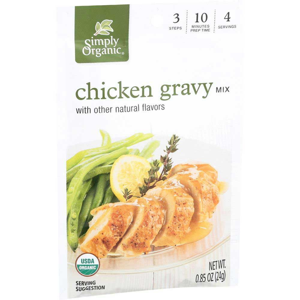 Simply Organic Roasted Chicken Gravy Seasoning Mix, 0.85 Ounce -- 12 Per Case