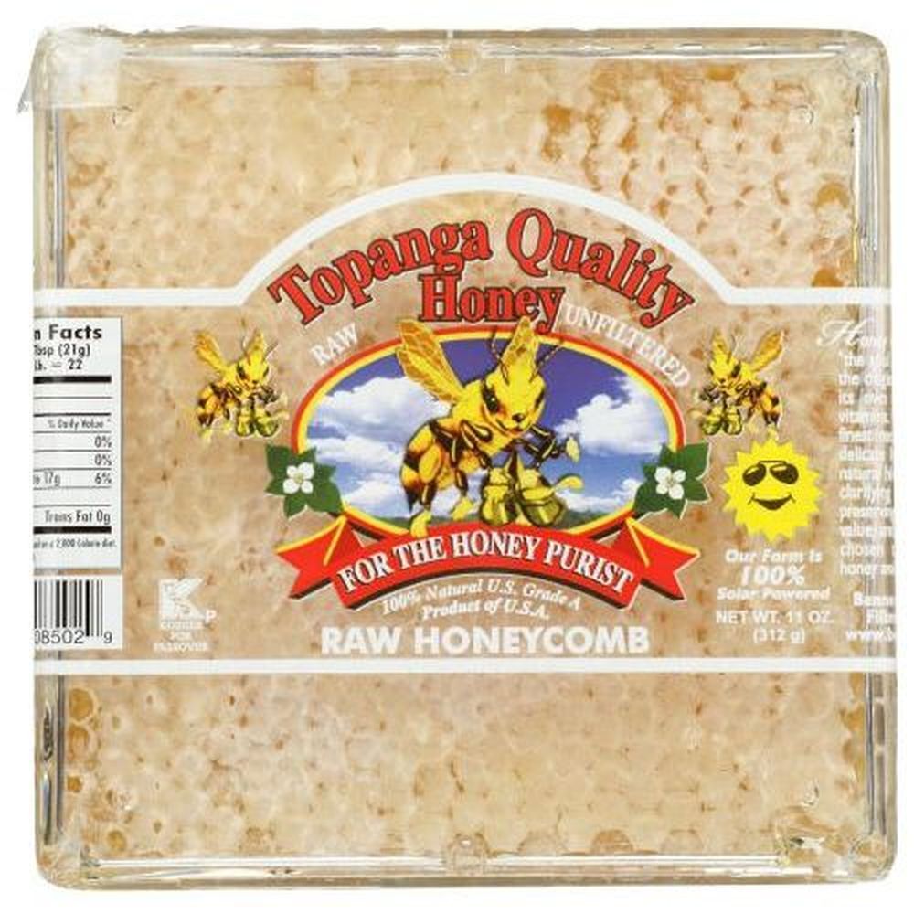 Topanga Quality Honey Raw Honeycomb, 11 Ounce -- 12 Per Case