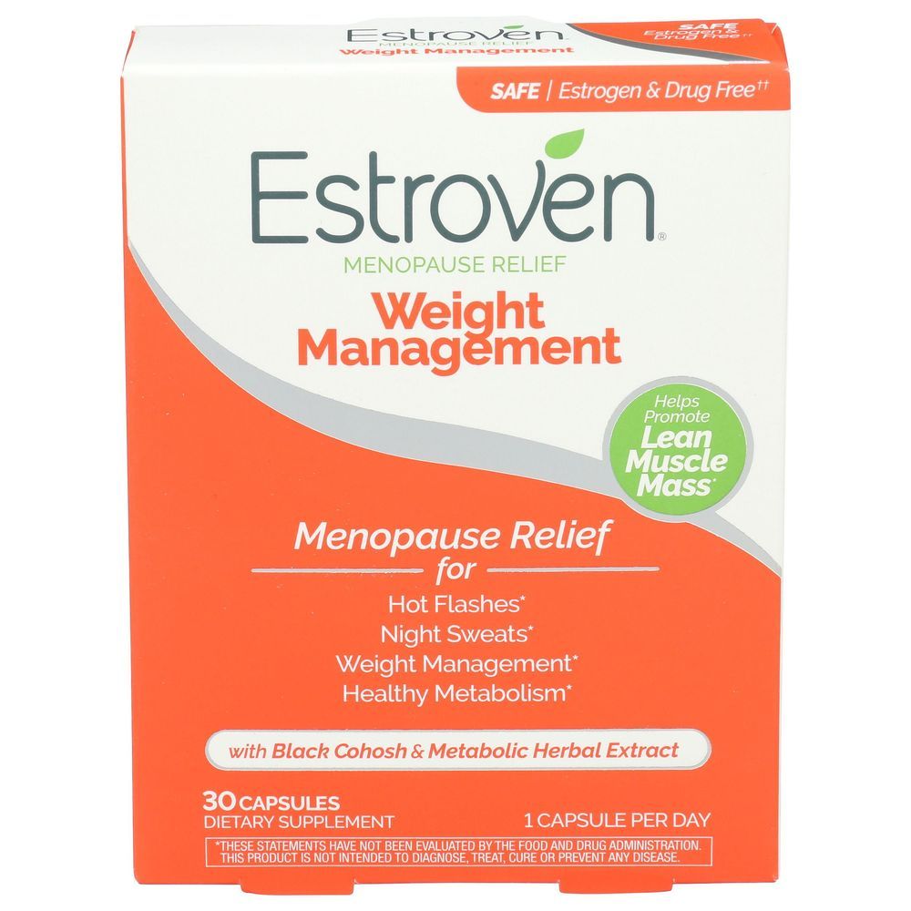 Estroven Menopause Relief Weight Management Capsule, 30 Count