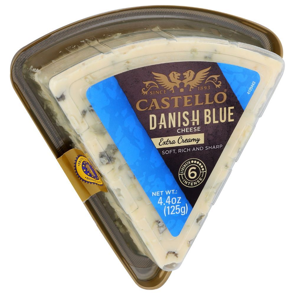 Castello Extra Creamy Danish Blue Cheese, 4.4 Ounce -- 8 Per Case