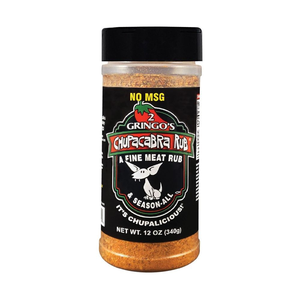 2 Gringos Chupacabra No Msg Rub Seasoning, 12 Ounce -- 6 Per Case