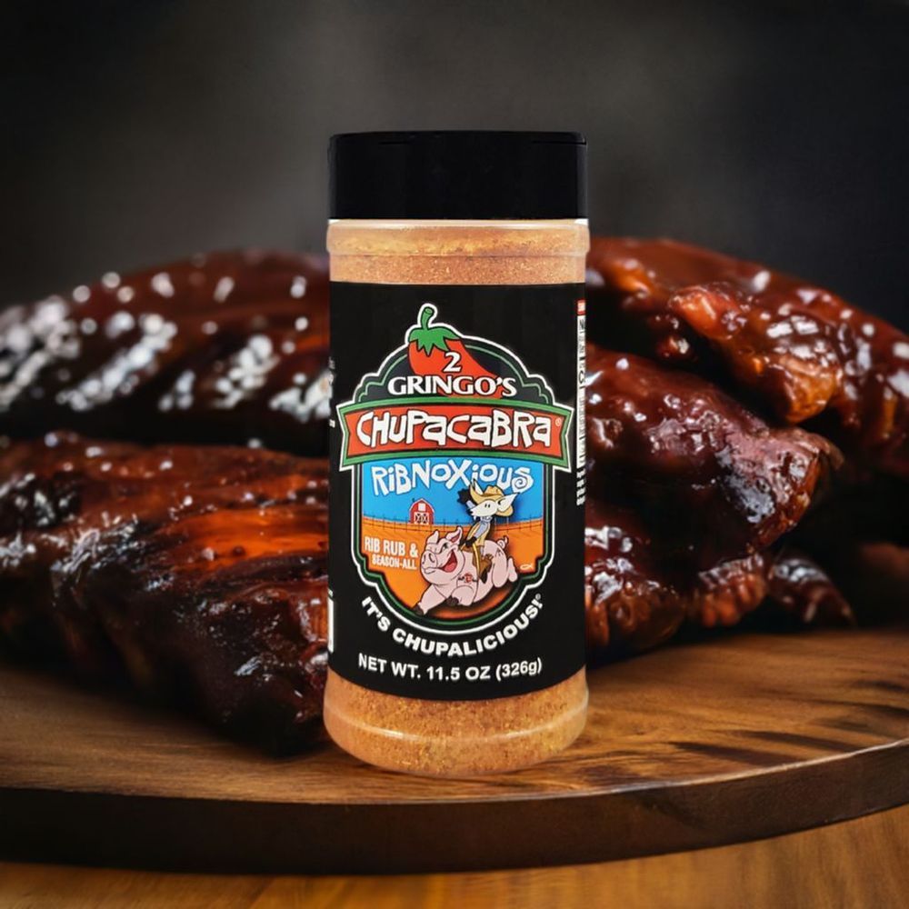 2 Gringos Chupacabra Ribnoxious Rib Rub Seasoning, 11.5 Ounce -- 6 Per Case