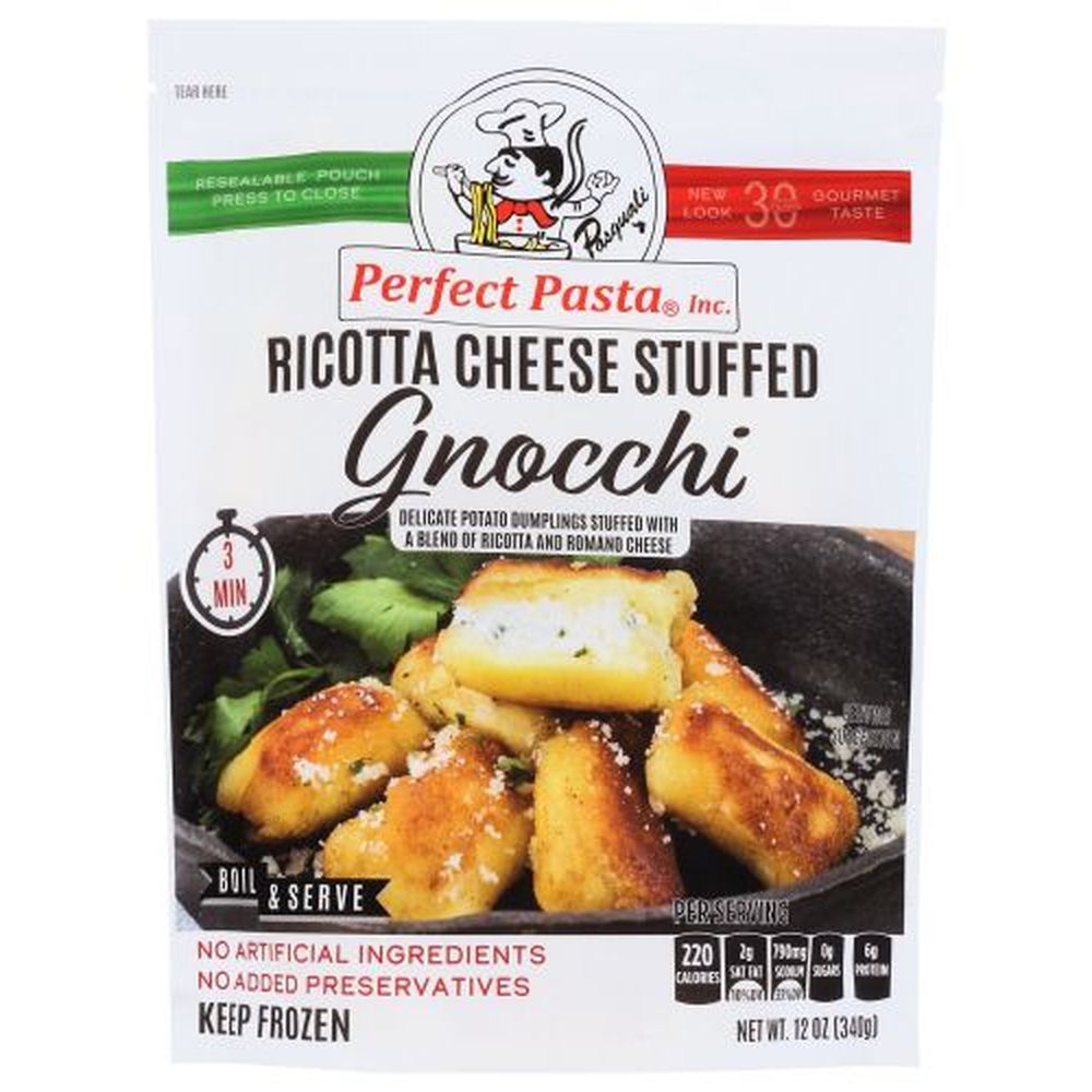 Perfect Pasta Ricotta Cheese Stuffed Gnocchi, 12 Ounce -- 10 Per Case