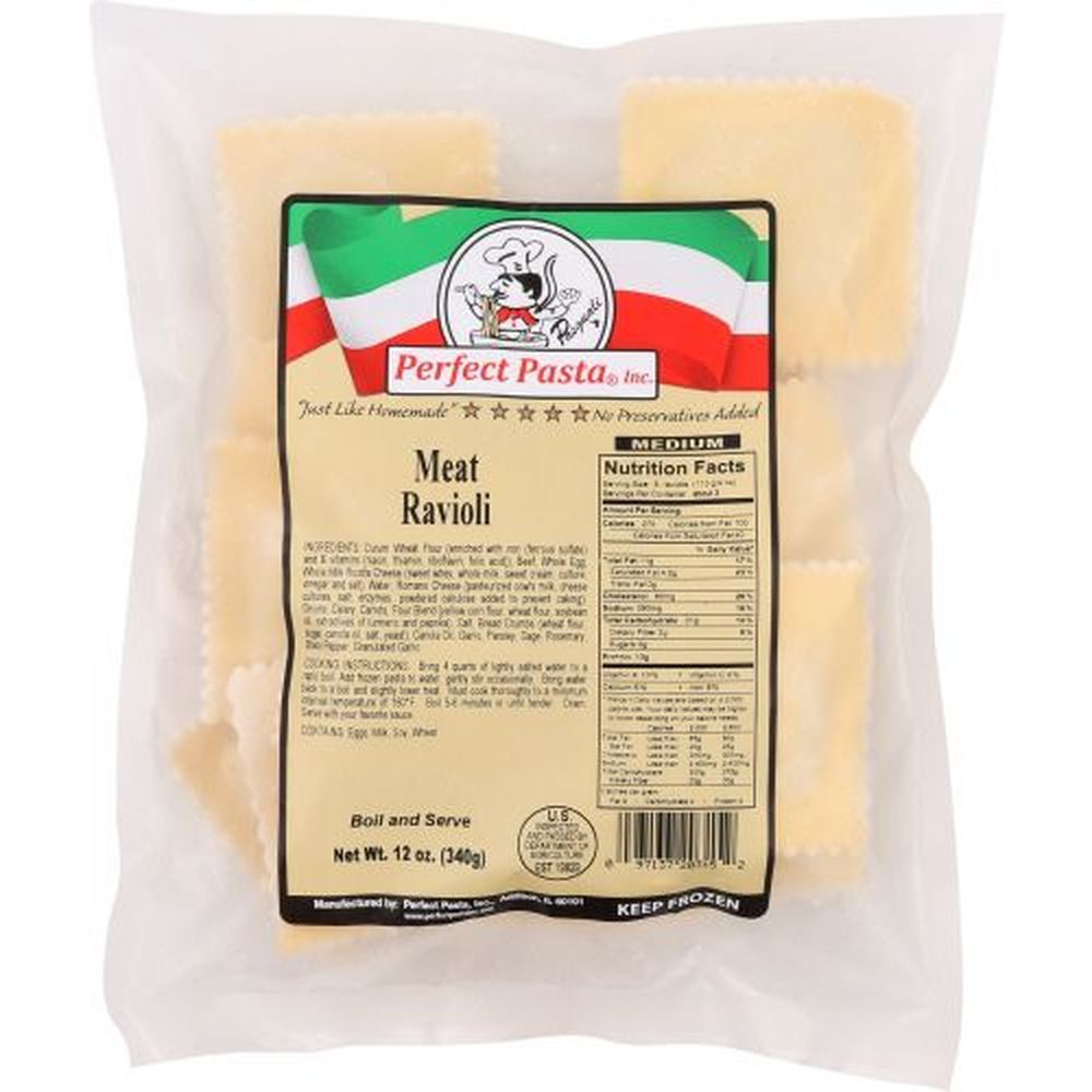 Perfect Pasta Traditional Beef Ravioli, 12 Ounce -- 10 Per Case