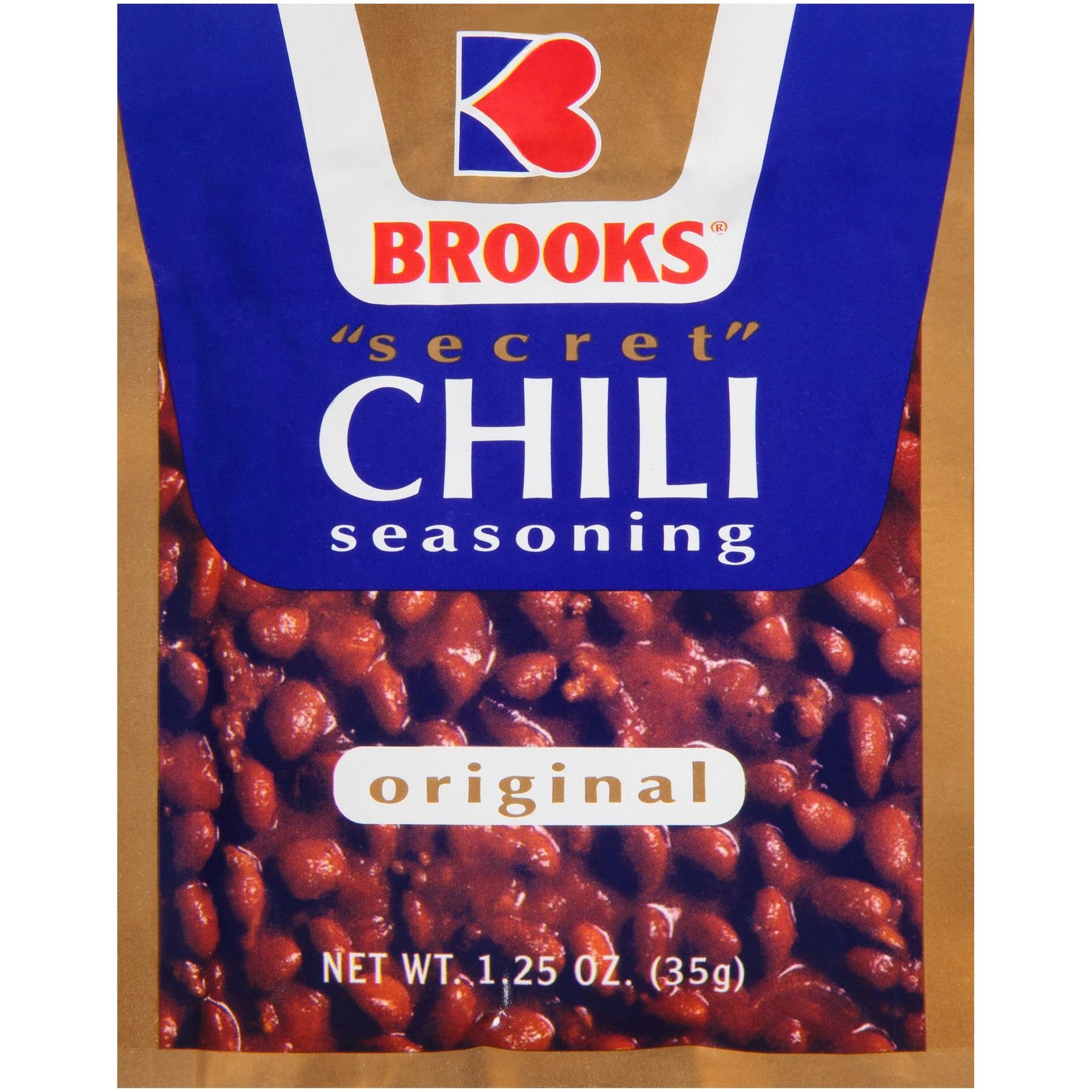 Brooks Original Secret Chili Seasoning, 1.25 Ounce -- 24 Per Case