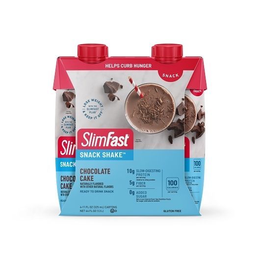 Slimfast Chocolate Cake Snack Shake, 44 Ounce -- 3 Per Case