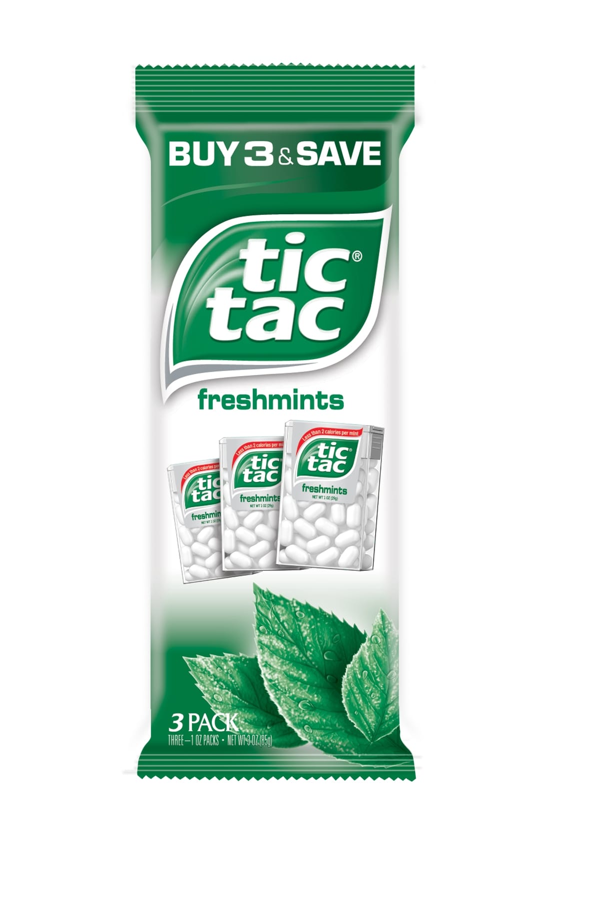 Tic Tac Freshmint Candy, 3 Ounce -- 24 Per Case