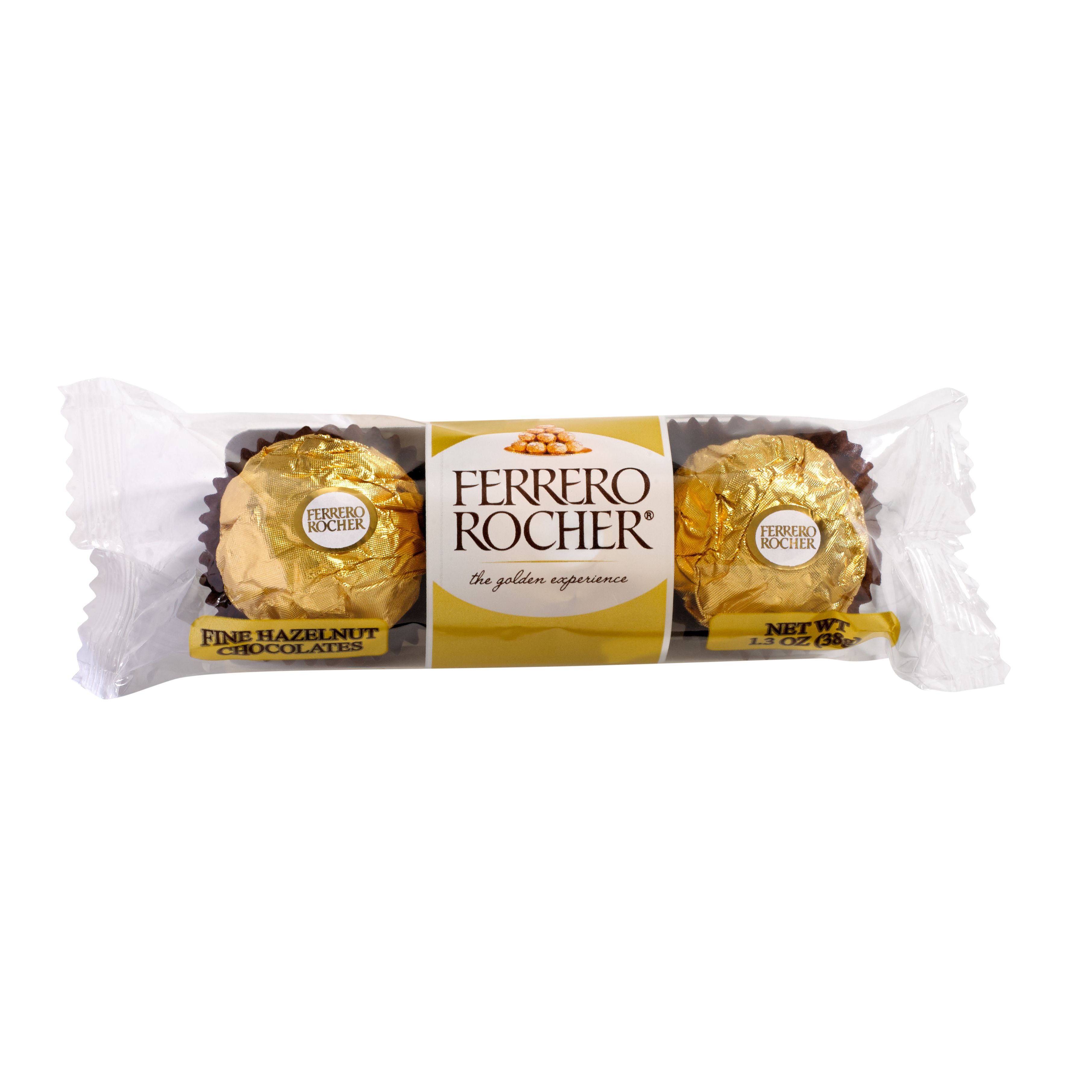 Ferrero Rocher Fine Hazelnut Chocolates, 1.3 Ounce -- 96 Per Case