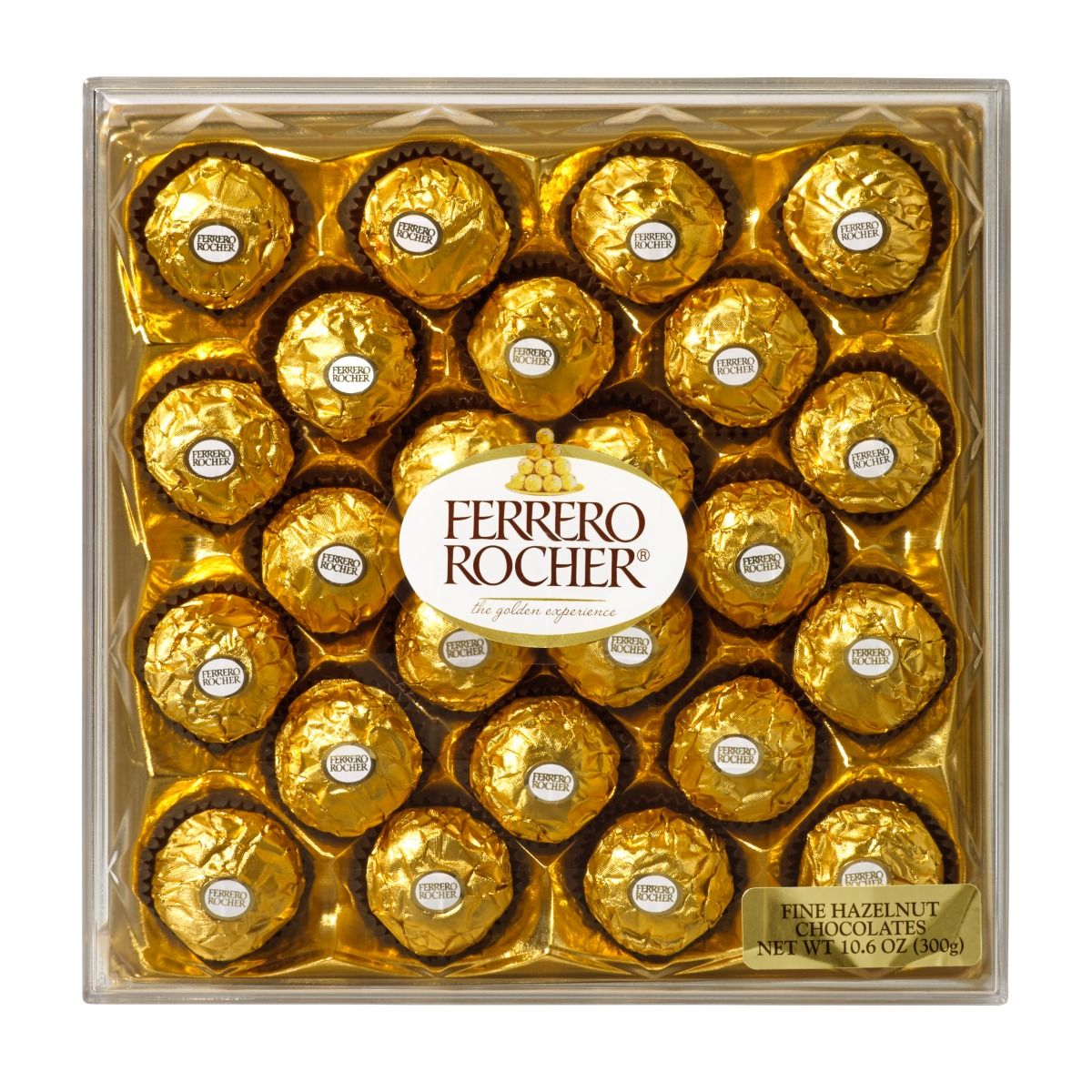 Ferrero Rocher Diamond Cut Chocolate, 10.6 Ounce, 24 Per Tray -- 6 Per Case
