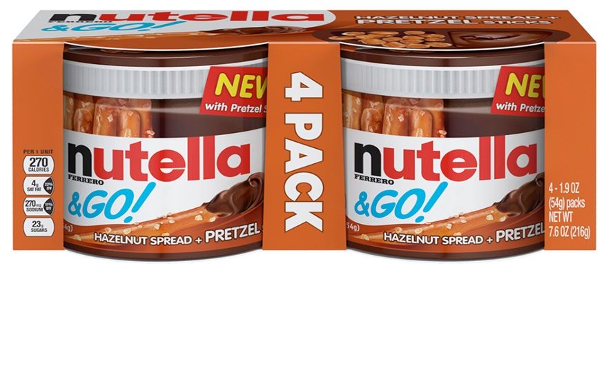 Nutella & Go Hazelnut Spread Plus Pretzel Sticks, 7.6 Ounce -- 6 Per Case