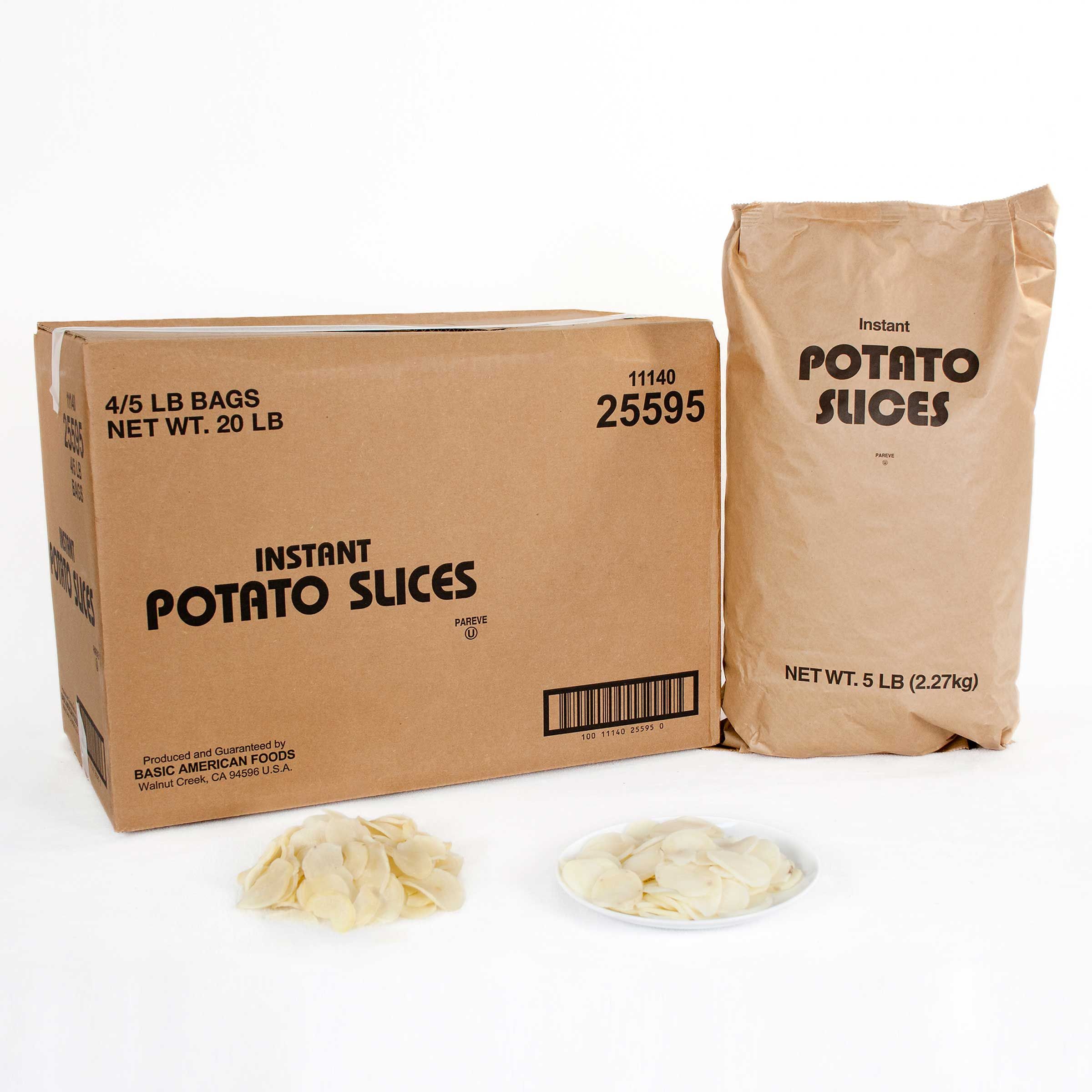 Basic American Foods Instant Sliced Potatoes, 5 Pound -- 4 Per Case