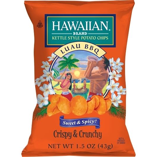 Utz Hawaiian Luau Barbecue Kettle Potato Chips, 1.5 Ounce -- 48 Per Case