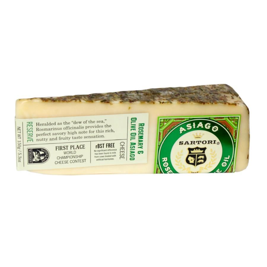 Sartori Reserve Asiago Rosemary Olive Oil Cheese, 5.3 Ounce -- 12 Per Case