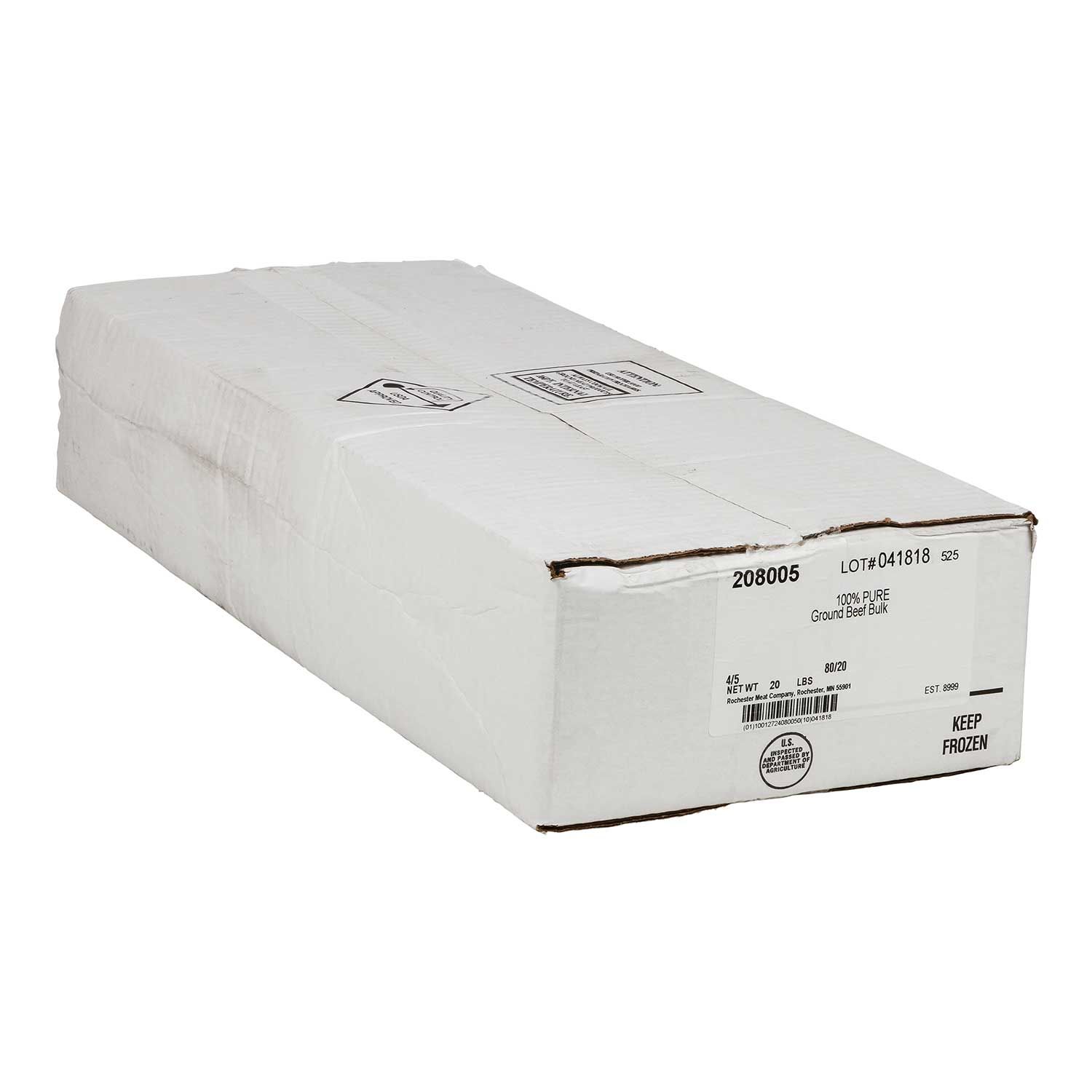 Rochester Ground Beef, Bulk, 5 Pound -- 4 Per Case