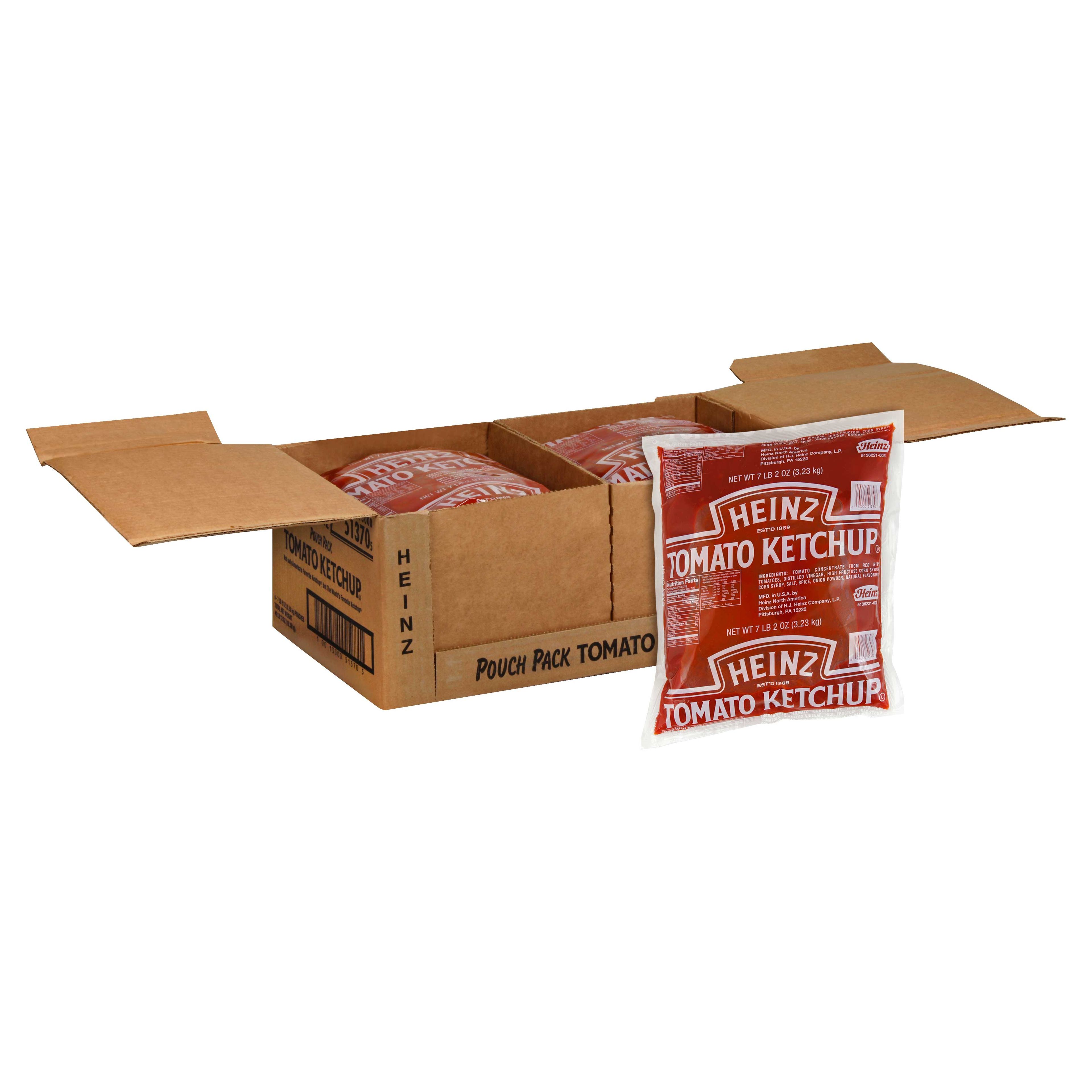 Heinz Ketchup Pouch Pack, 7.125 Pound -- 6 Per Case