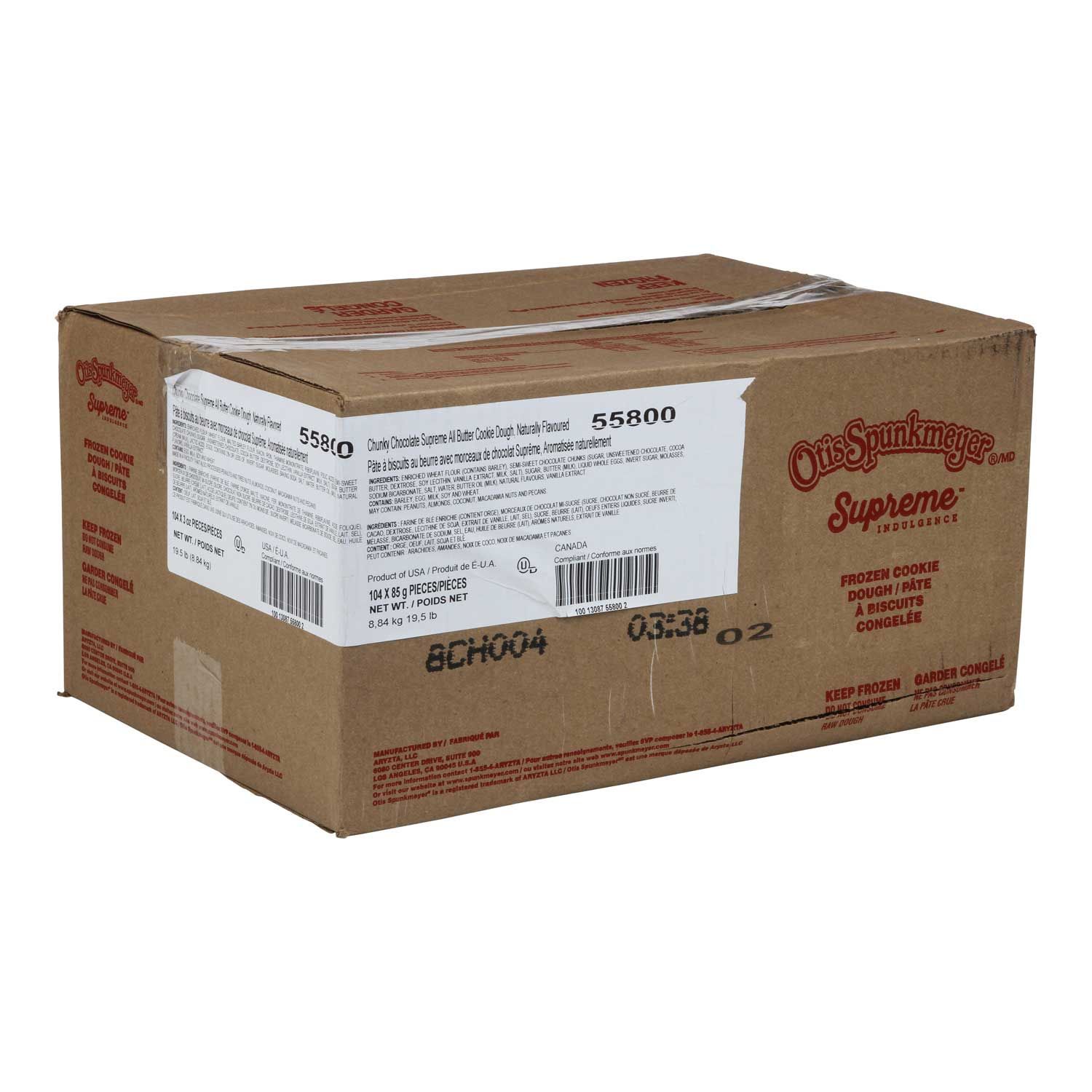 Otis Spunkmeyer Supreme Indulgence Chunky Chocolate Cookies, 3 Ounce -- 104 Per Case