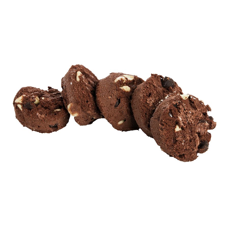 Otis Spunkmeyer Sweet Discovery Double Chocolate Chip Cookies Dough, 1.33 Ounce -- 240 Per Case