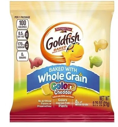 Pepperidge Farms Goldfish Colors Whole Grain Cracker, 0.75 Ounce -- 300 Per Case