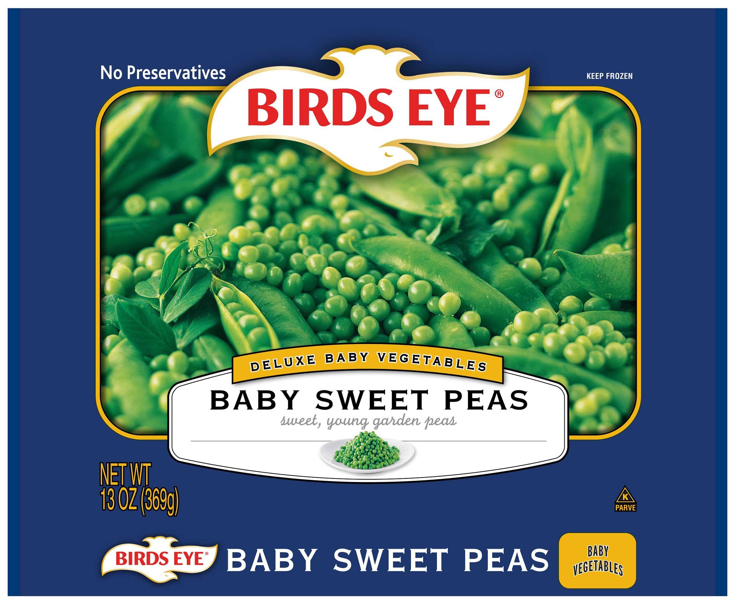 Birds Eye Baby Sweet Peas, 13 Ounce Box -- 12 Per Case