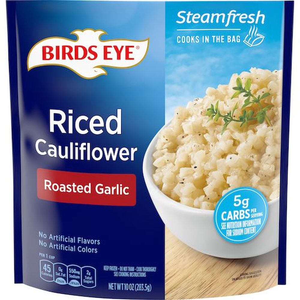 Birds Eye Steamfresh Riced Cauliflower With Roasted Garlic, 10 Ounce -- 7 Per Case