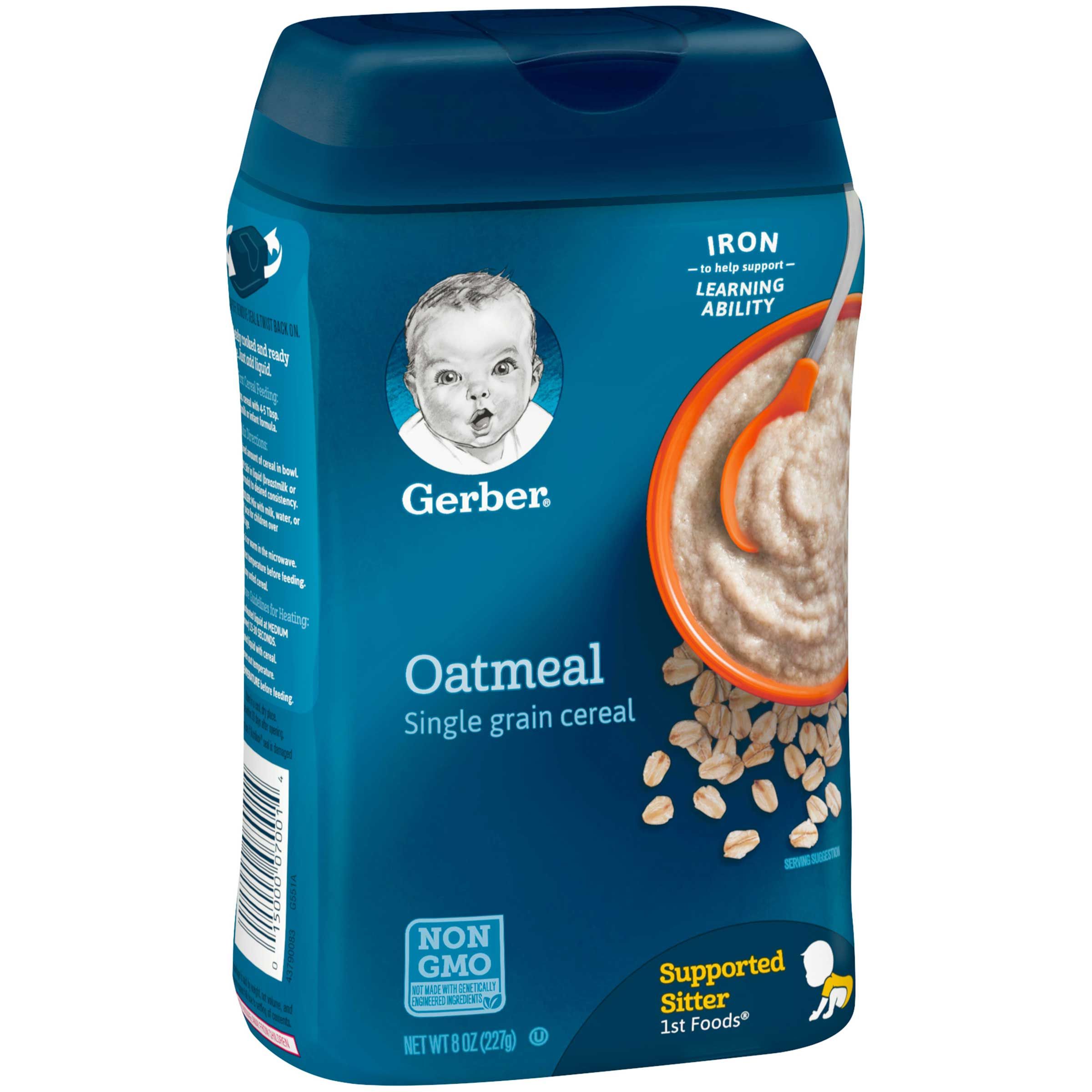 Gerber Organic 1st Food Single Grain Oatmeal Cereal, 8 Ounce -- 6 Per Case