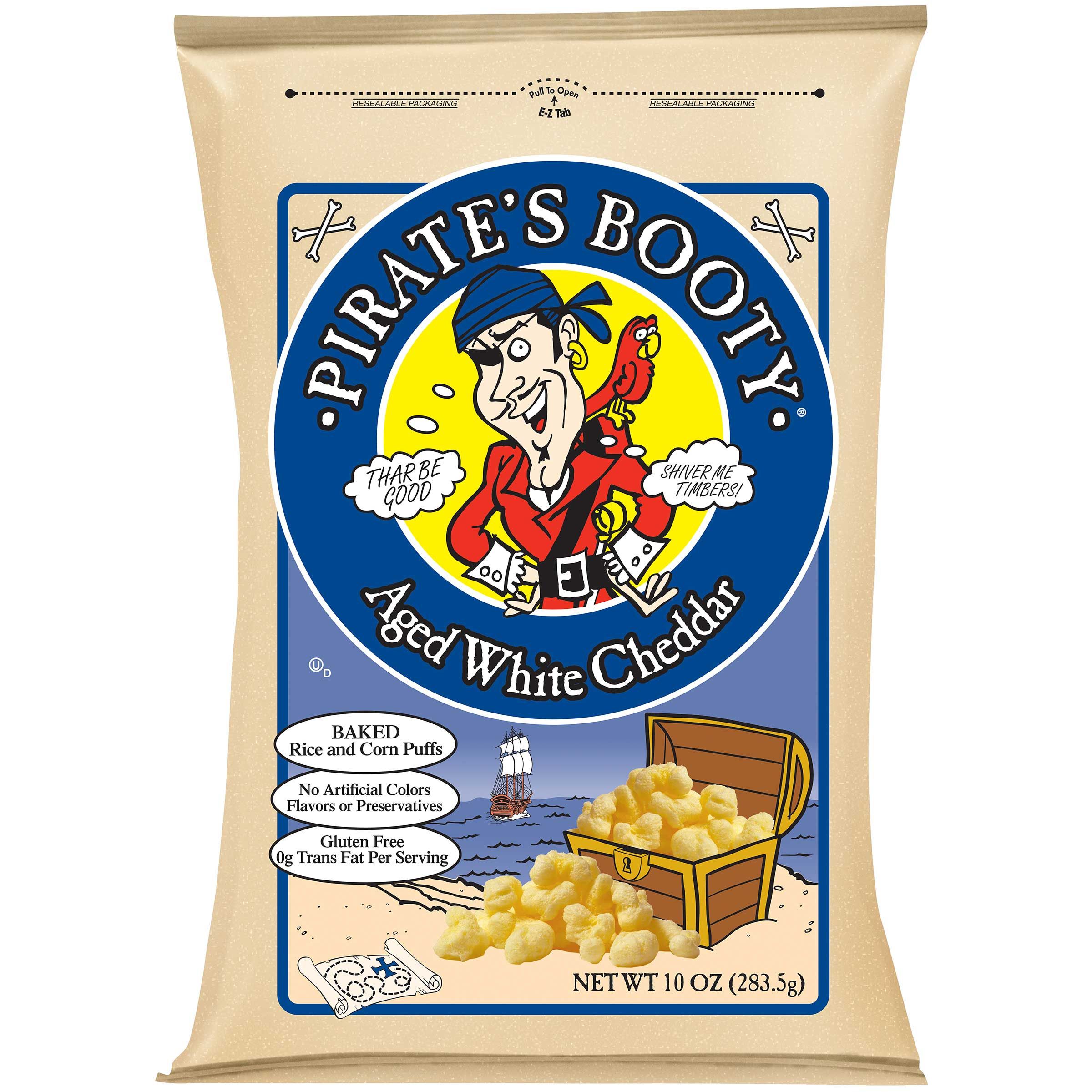 Pirate's Booty Aged White Cheddar Cheese Puffs, 10 Ounce -- 6 Per Case