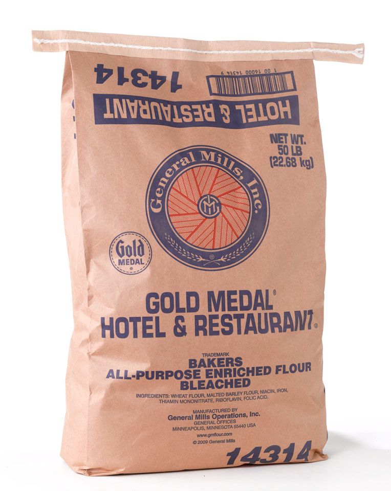 Gold Medal All Purpose Bleached Enriched Malted Hotel And Restaurant Flour, 50 Pound