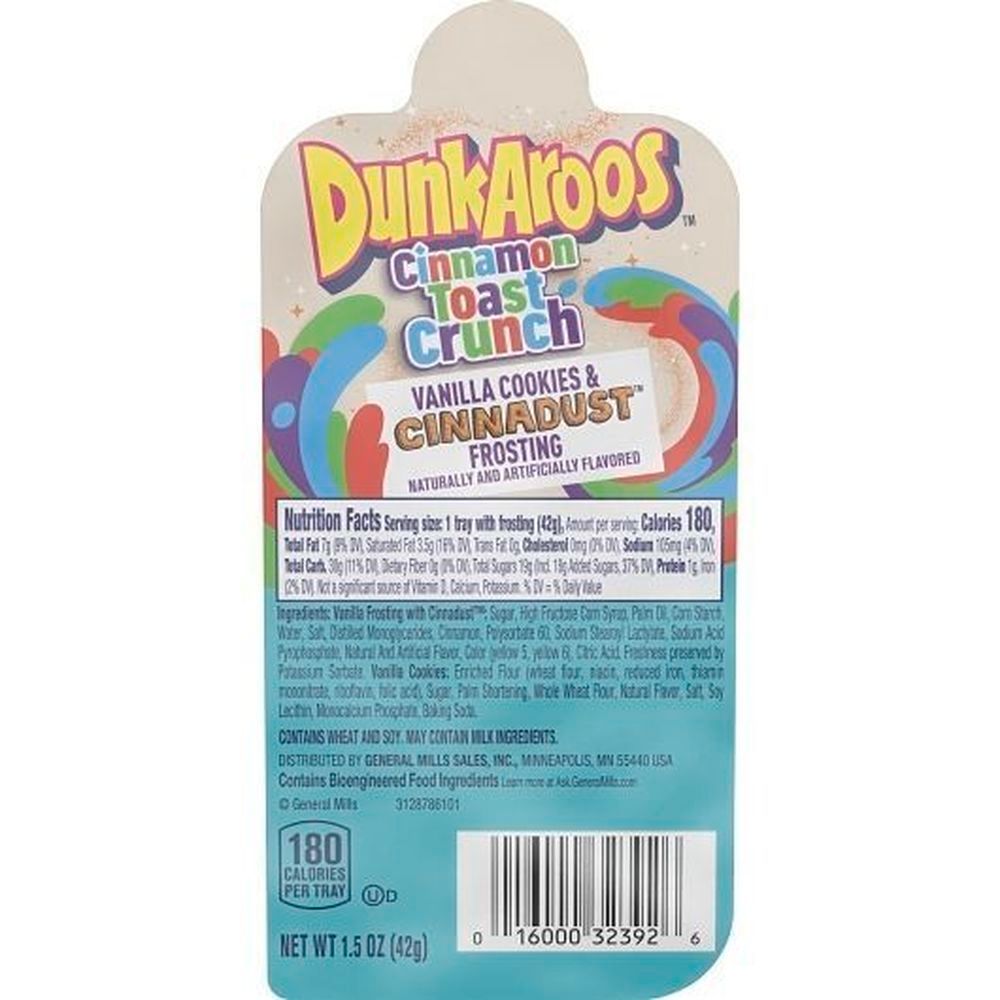 Dunkaroos Vanilla Cookies With Cinnamon Toast Crunch Frosting, 1.5 Ounce -- 36 Per Case