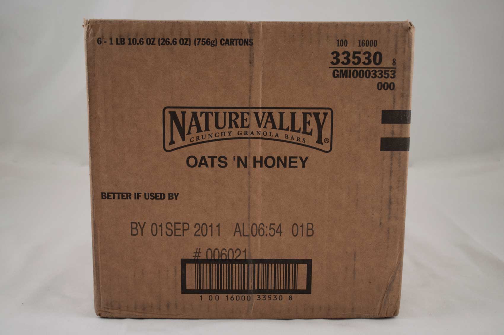Nature Valley Oats N Honey Crunchy Granola Bar, 1.5 Ounce -- 108 Per Case