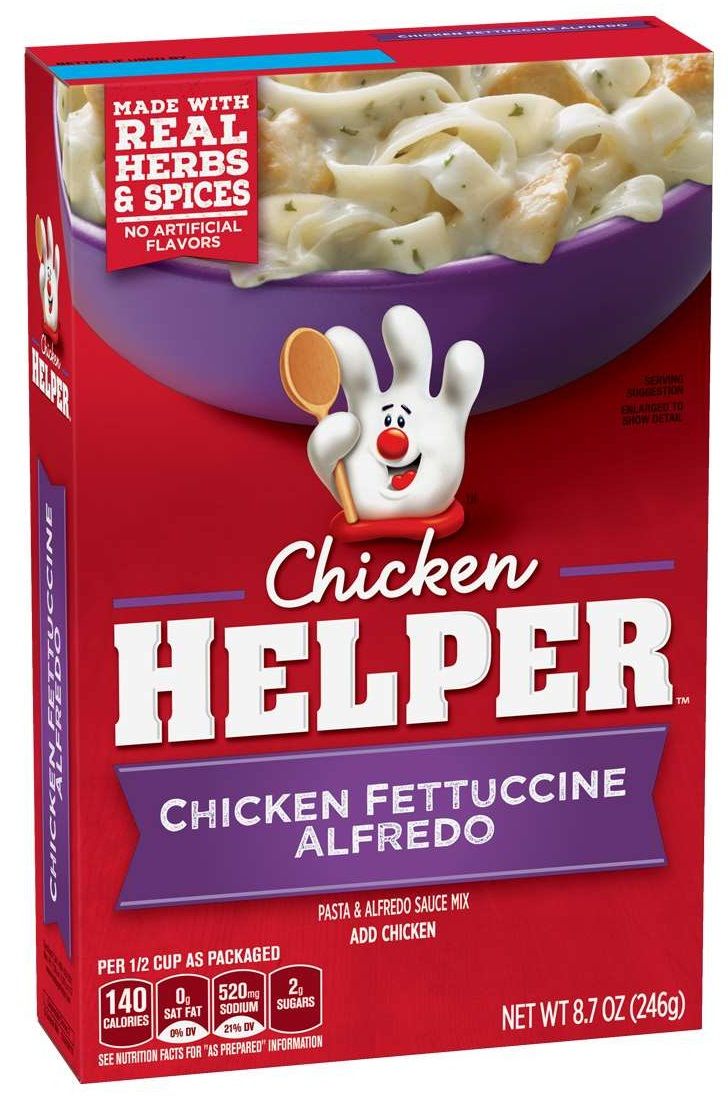 Chicken Helper Chicken Fettucini Alfredo Pasta, 8.7 Ounce -- 12 Per Case