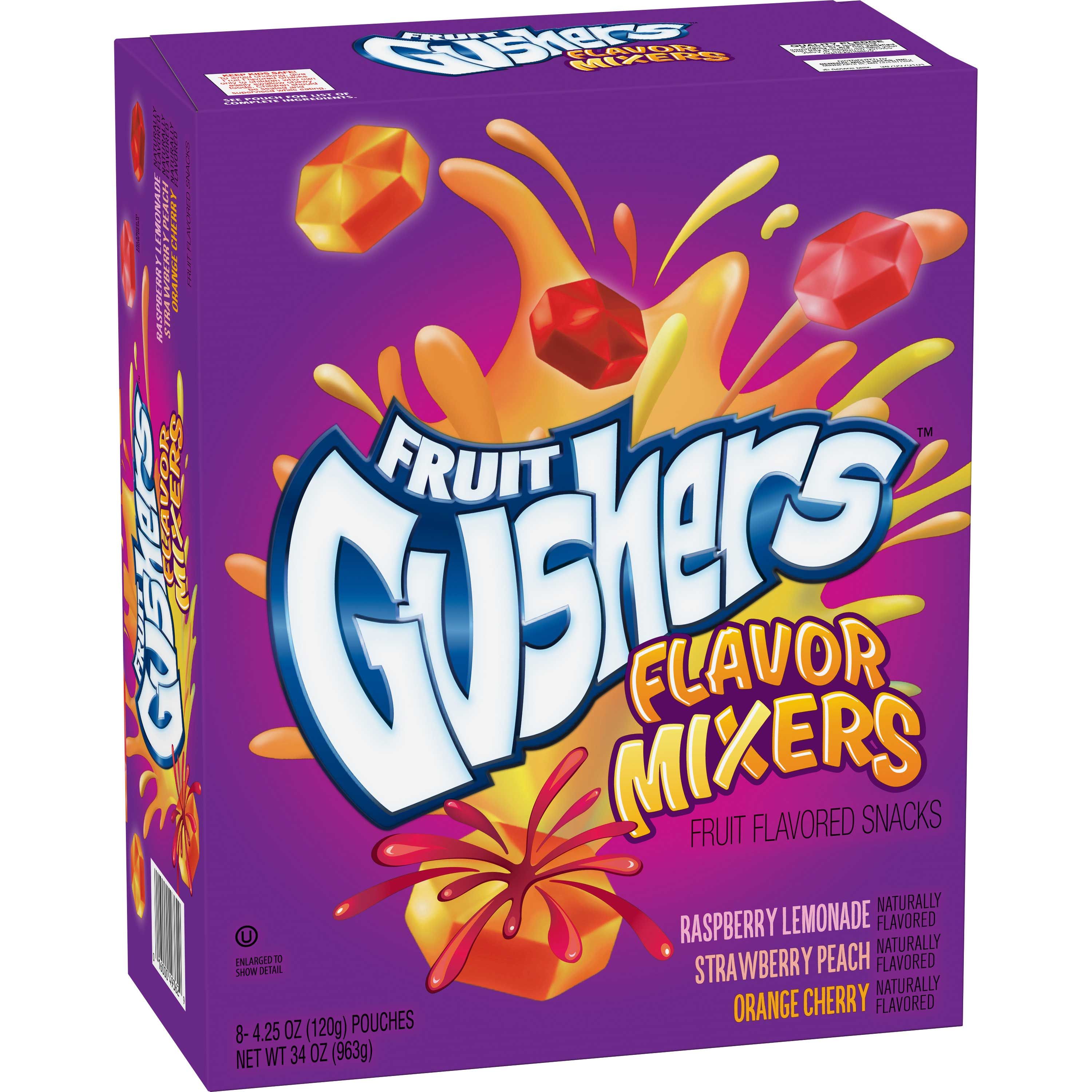 Fruit Gushers Flavor Mixers Fruit Snacks, 34 Ounce -- 1 Each