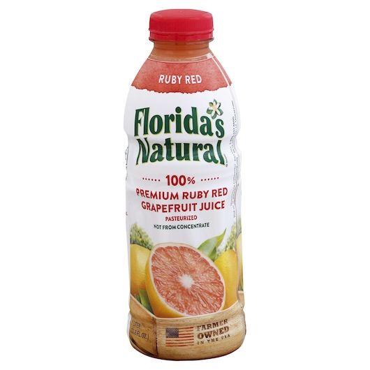 Floridas Natural Premium Not From Concentrate Ruby Red Grapefruit Juice, 1 Liter -- 12 Per Case