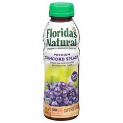 Florida's Natural Concord Grape Splash, 14 Fluid Ounce -- 12 Per Case