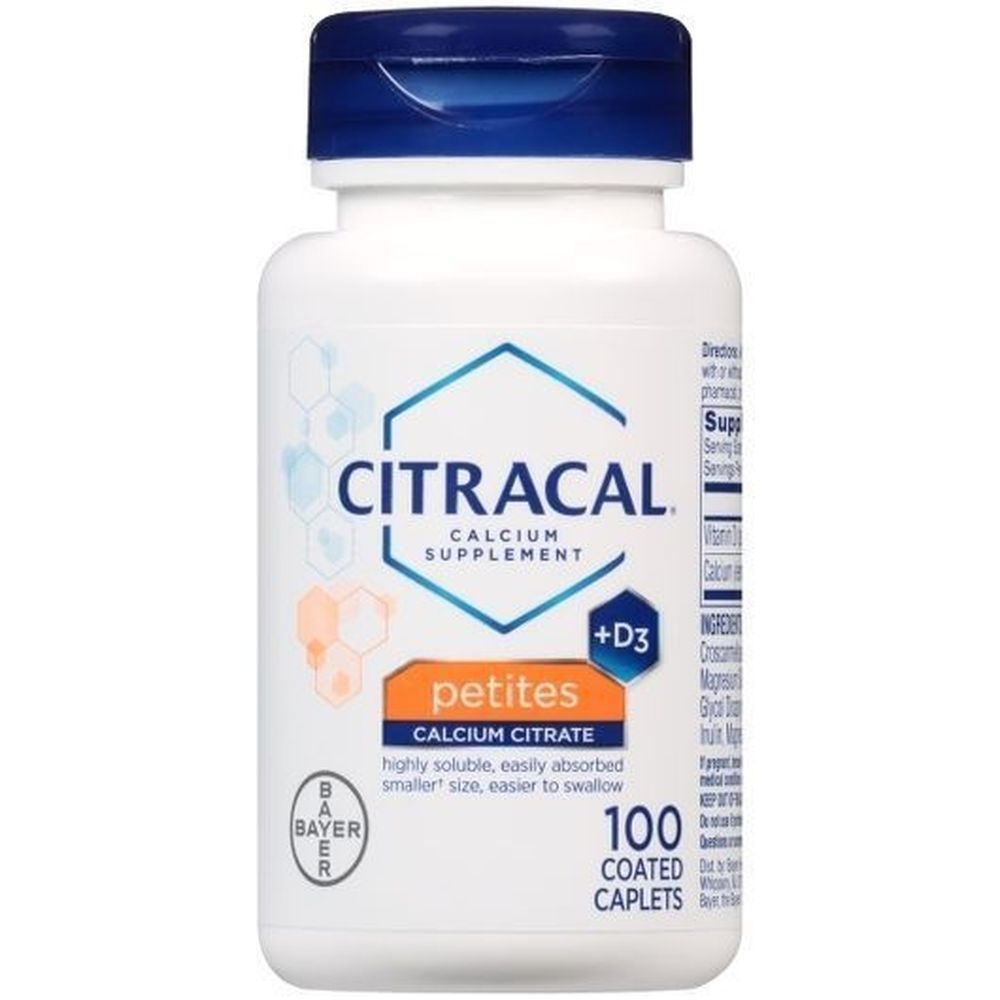 Citracal Petites Calcium Citrate Coated Caplets, 200 Count -- 24 Per Case