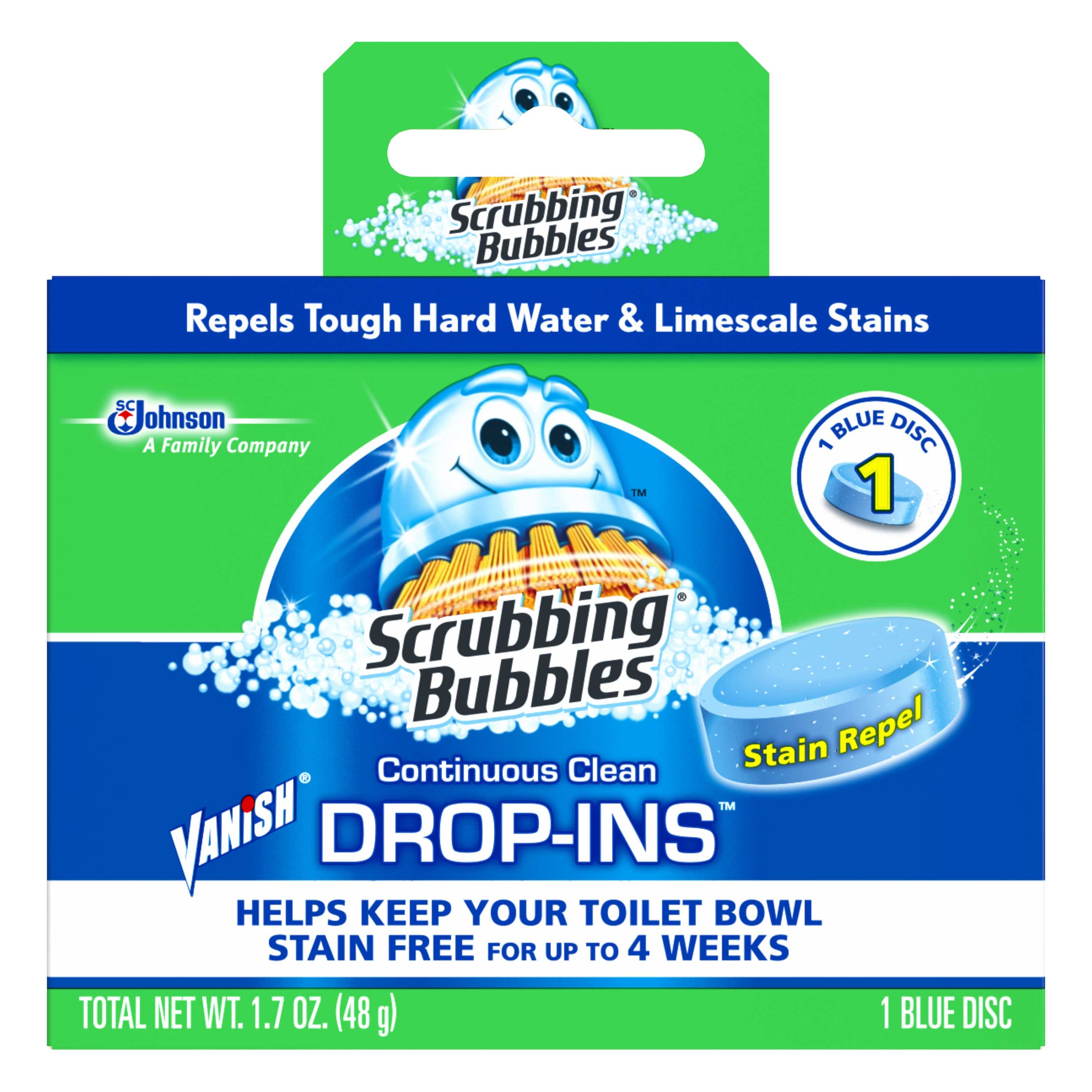 Vanish Drop Ins Bleach Toilet Bowl Cleaner, 1.7 Ounce -- 12 Per Case