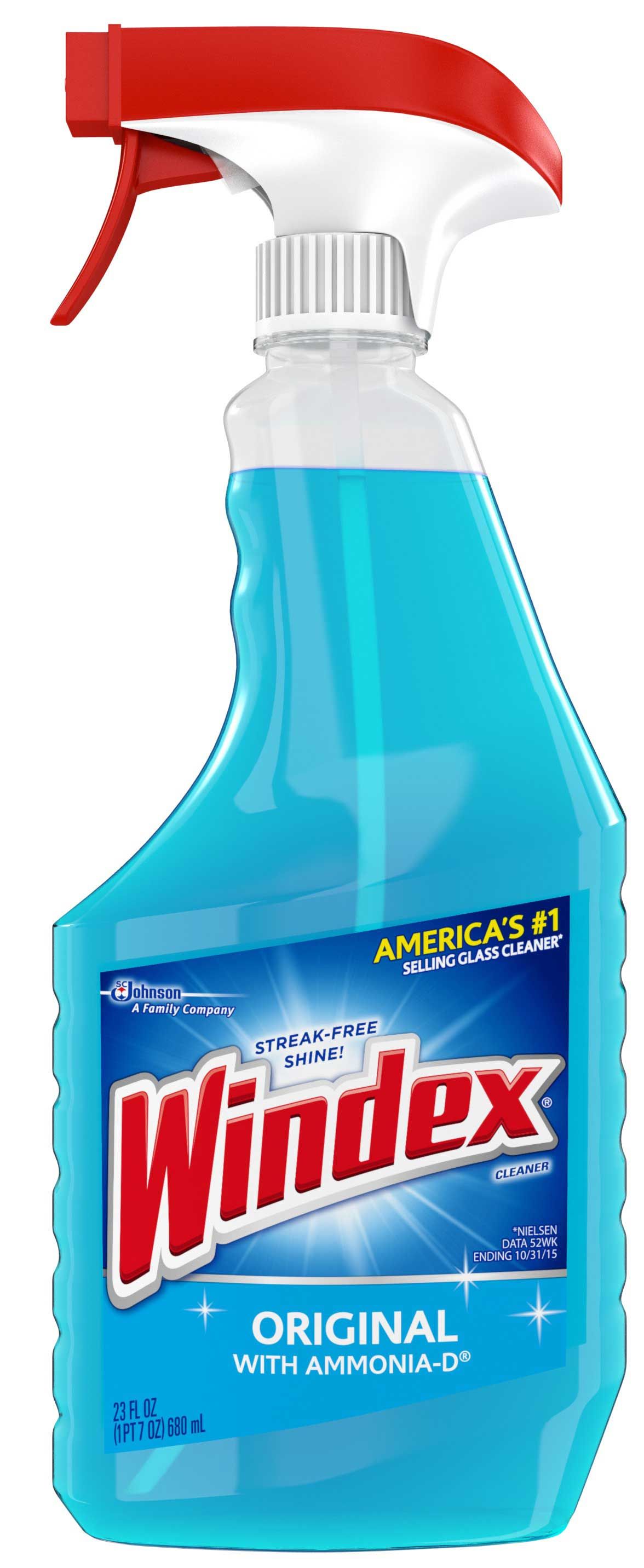 Windex Original Blue Trigger Glass Cleaner, 23 Fluid Ounce -- 8 Per Case