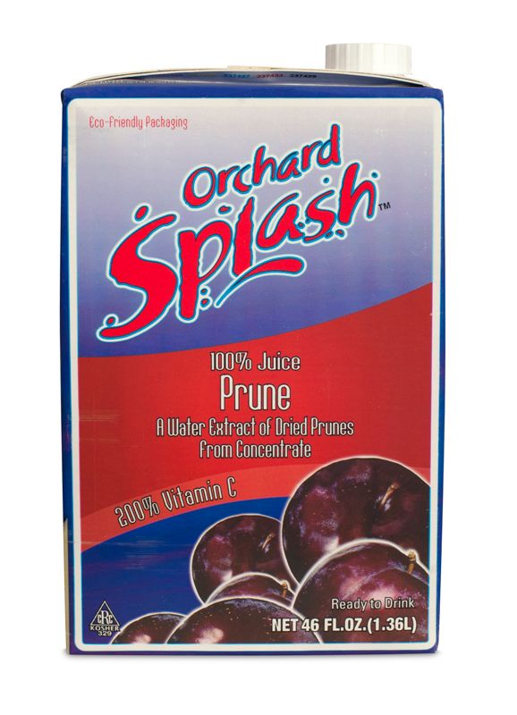 Orchard Splash Aseptic 100% Prune Juice, 46 Ounce -- 12 Per Case